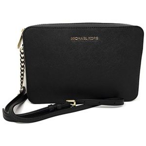 Michael Kors Jet Set Crossbody in Black